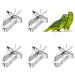 Parrots Fruit Vegetables Feeder Clip 5 pieces Birds Feed holder Feeder device Bird cage Accessories Metal Clips for Sittiche WellensiTichen Nymphensittiche