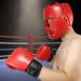 Professional Red Boxing Headgear - Adjustable Cotton Buffer Shockproof Facial Protection - Buy Online on GoSupps.com