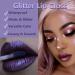 Rosarden Purple Diamond Glitter Lip Gloss - Sparkly, Waterproof Metallic Lipstick for Lips, Cheeks & Eyes - Buy Online on GoSupps.com