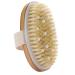 Body brush  exfoliating brush  bristles and bristles after the gasket  make the skin soft use 100% natural wild boar bristle brush-body scrub brush wood massage brush to dry and remove dead skin.