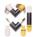 Face Body Dazzling Cream Liquid Highlighter  All In One Liquid Highlighter Makeup Glitter Luminizers  Waterproof Liquid Shimmer Bronzer Glow Illuminator for Women- 02 Sakura Pink+Warm Brown 02