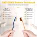 FINEVERNEK 12 Pack Bamboo Toothbrushes - Eco-Friendly Biodegradable BPA-Free & Vegan | Sustainable Wooden Toothbrush Set for Healthy Smiles - Buy Online on GoSupps.com