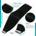 Fshine Real Hair Tape Extensions - 45cm Black 50g Remy Hair - 20 Piece #1B - Smooth & Seamless - Buy Online on GoSupps.com