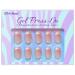 Buy Bartbox French Press-On Nails - Short Square Artificial Nails (30 Pieces) with Glue | White & Pink - Perfect for Women & Girls - Buy Online on GoSupps.com