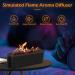 Flame Essential Oil Diffuser - 7 Colour Lights Silent Flame Effect USB Powered Aromatherapy Humidifier with Timer & Auto Shut-Off for Home Use - Buy Online on GoSupps.com