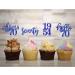 24-Piece Glitter 70th Birthday Cupcake Toppers & Decorations | 1954 Party Accessories | Blue Cake Decoration - Buy Online on GoSupps.com