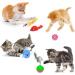 Malier Cat Toys Set - Interactive Collapsible Cat Tunnels, Feather Toy, Crinkle Balls - for Indoor Cats, Kittens, and Small Pets - A-Rainbow - Buy Online on GoSupps.com