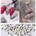 White Rhinestones Nail Gems Set with Picker and Tweezers - Glass Crystals, Shiny Multi Shape Flatback Face Gems - Nail Art Tools - Buy Online on GoSupps.com