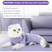 Lianzimau Katzenbody for Cats Post-Op | Long-Sleeved Catwear with E-Neck Band | Purple Streaked | M Size (1 Pack) - International Shipping Available - Buy Online on GoSupps.com
