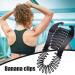3pcs Interlocking Banana Hair Clips for Women - Soft Bendable Hair Combs for Thick Hair - Natural Wavy Curly Hair Ponytail Style - Black - Buy Online on GoSupps.com