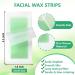 Pjordo Facial Wax Strips - 40 Pcs Face Hair Removal Kit for Women | Gentle At-Home Waxing | Includes Calming Oil Wipes & Eyebrow Razors - Buy Online on GoSupps.com