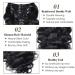 16 Natural Black Body Wave Clip In Hair Extensions for Black Women - 120g, 8Pcs, Double Weft, 18 Clips - Human Hair Extensions - Buy Online on GoSupps.com