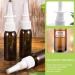 Omevett 6 Pcs Nasal Spray Bottle 30ML Empty Amber Glass Nasal Spray Bottles Refillable Fine Mist Sprayers Portable Nasal Spray Bottles Container with 6 Pcs Funnels and Labels for Saline Essential Oils - Buy Online on GoSupps.com