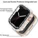 Cuteey 2 Pack Bling Case & Screen Protector for Apple Watch SE/Series 6/5/4 - Full Protection 40mm Clear/Clear - Buy Online on GoSupps.com