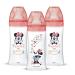 Dodie Set of 3 Initiation+ Anti-Colic Bottles Minnie 330 ml +6 Months Round Teat Flow 3