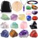 Purpledi chakra stone set crystals healing stones set 21pcs chakra stones set gemstones set medicinal crystals for crystal therapy meditation gemstones healing stones healing crystals chakra stones