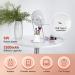 Rigors Lighted Makeup Mirror with 90 Rotation Touch Screen & Adjustable LED Lights - White | Vanity Mirror with Carrying Makeup Bucket - Buy Online on GoSupps.com