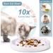 VIIVY VIYIV Slow Feeder Cat Bowl - Interactive Ceramic Puzzle Feeder for Cats - 8.5'' Diameter, 1'' Height, White - Buy Online on GoSupps.com
