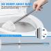 IXO 2-Pack Stainless Steel Long Handle Toilet Brush with Holder - White, Elegant, Durable - Bathroom Toilet Bowl Brush (Upgraded) - Buy Online on GoSupps.com