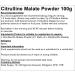 Citrulline Malate Powder 100g - Pure 2:1 Ratio | Boost Energy and Endurance - Buy Online on GoSupps.com