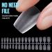 TOMICCA Short Coffin Nail Tips 360PCS - Soft Gel Full Cover Matte Clear False Acrylic Nails Kit - Buy Online on GoSupps.com