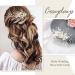 Flower Bride Wedding Hair Comb - Silver Pearl Bridal Hair Piece for Women and Girls | Cosydays Crystal Hair Accessories (A-Flower) - Buy Online on GoSupps.com