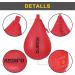 Redipo Superior Boxing Speed Bag - PU Leather Punching Ball for Gym & MMA - Heavy Duty Swivel Ball for Speed & Reflex Training - Red (10x7) - Buy Online on GoSupps.com