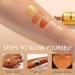 Rose Gold Body Shimmer Oil - Long Lasting Illuminator & Highlighter with Brush | Moisturizing Glitter Oil 3.38 Fl Oz - Buy Online on GoSupps.com