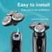 SH90 Replacement Rotary Heads for Philips Norelco 9000 Series | Upgraded Dual-Layer Blades & Metal Wheel Buckle - International Shipping Available - Buy Online on GoSupps.com