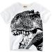 Dinosaur Short Sleeve Toddler Girls Undershirt | Kids Baby Boys Crewneck T Shirt 4-5T - Buy Online on GoSupps.com