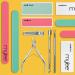 Mylee Double-Sided Nail Files (Pack of 3) Professional Manicure Prep Tool to Shape and Repair 180/240 Grit to File and Contour Suitable for Acrylic Natural Nails and Gel Polish Removal - Buy Online on GoSupps.com