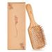 Hairbrush wood antistatic paddle brush hairbrush men bamboo grip with rounded wooden bristle hairbrush for extensions for women men and children editing frizz massage scalp - space