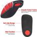 Orthotic Insoles 3/4 High Arch Support Shoe Inserts - Large Size (9-12 UK) for Plantar Fasciitis and Heel Pain - Buy Online on GoSupps.com