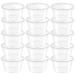 XINGLIAN 50 Pack 4 Ounce Clear Slime Foam Ball Storage Containers with Lids for DIY Craft Making