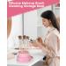 3-in-1 Makeup Brush Cleaner & Organizer | Silicone Cleaning Mat Bowl | Pink Cosmetic Brush Holder for Storage & Air Drying - Buy Online on GoSupps.com