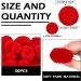 Syhood 30 Pcs Yarn Pom Poms Set - 20 x 1 Inch, 10 x 1.5 Inches Red Pompom Balls for Christmas Crafts and Xmas Party Decor - Buy Online on GoSupps.com