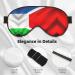 Costa Rica Flag Double-Sided Sleep Eye Mask | Comfortable Soft Blindfold with Adjustable Strap | Light Blocking Sleep Aid - Buy Online on GoSupps.com