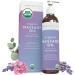 Organic Massage Oil with Lavender Scent (8 fl. oz.) - Non-Greasy Lavender Body Oil for Couples, Perfect for Relaxation, USDA Organic Massage Oil for Massage Therapy Scented