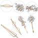 Angoily 16 Pairs Rhinestone Hair Clip Hair Accessories for Women Clips Barrettes for Women Snap Hair Clips for Women Bride Hair Clip Rhinestone Barrette Headgear Zinc Alloy Simple Women's - Buy Online on GoSupps.com
