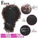 Fayasu Blonde Afro Puff Drawstring Ponytail with Faux Bangs - Short Curly Hair Extensions for Black Women (2/33) - Buy Online on GoSupps.com