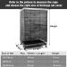 Adjustable Bird Cage Net Cover - Nylon Mesh Seed Feather Catcher for Parrot, Parakeet, Macaw - Black 118 x 15 Inch - Buy Online on GoSupps.com