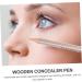 SKISUNO 4pcs Concealer Pen Highlighter Stick Eraser Concealer Cover up Makeup Concealer Eye Circle Wooden Assorted Color - Buy Online on GoSupps.com