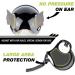 Shop Namsan Black Dog Helmet Safe Stylish Protection for Motorcycle & Outdoor Activities | Lightweight Acrylic Nitril & Styrene Design - Buy Online on GoSupps.com