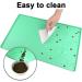 Moacc Non-Slip Waterproof Feed Mats for Dogs & Cats - Green Paws Pattern - 60x40cm Silicone Base Underlay - Buy Online on GoSupps.com