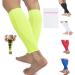 360 RELIEF Compression Calf Sleeves - for Fitness Sports | Shin Splints Torn Muscle Cramps Workout Circulation Running Jogging Marathon Hiking | 1 Pair Large Green with Mesh Laundry Bag | Green L-1PAIR