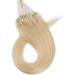 20" Micro Loop Human Hair Extensions 100% Remy 100 Strands #60 Platinum Blonde (50g) - Buy Online on GoSupps.com