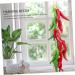 Alipis 2pcs String Simulated Chili Skewers Pepper Decor Simulation Fake Vegetable Props Red Chili - Buy Online on GoSupps.com