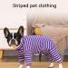 Ruiqas Dog Surgery Suit XL - Prevent Licking Breathable Pet Bodysuit for Male & Female Dogs - Violet Stripes - Buy Online on GoSupps.com