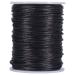 Tenn Well 2mm Satin Cord, 295 Feet Black Silky Rattail Nylon Cord for Jewelry Making, Macrame Bracelets, Necklaces, Beading, Arts and Crafts Black 2mm