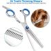 Premium Curved Dog Scissors - Stainless Steel Grooming Scissors for Dogs & Cats | Safety Round Pointed Design - Buy Online on GoSupps.com
